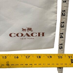 COACH New York White Dust Bag 15X19” Not Used